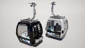 Cable Car Gondola 3D model