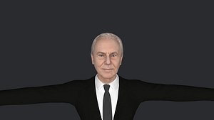 Tony Blair Hyper Realistic Full Body Fully Rigged 3D Character model