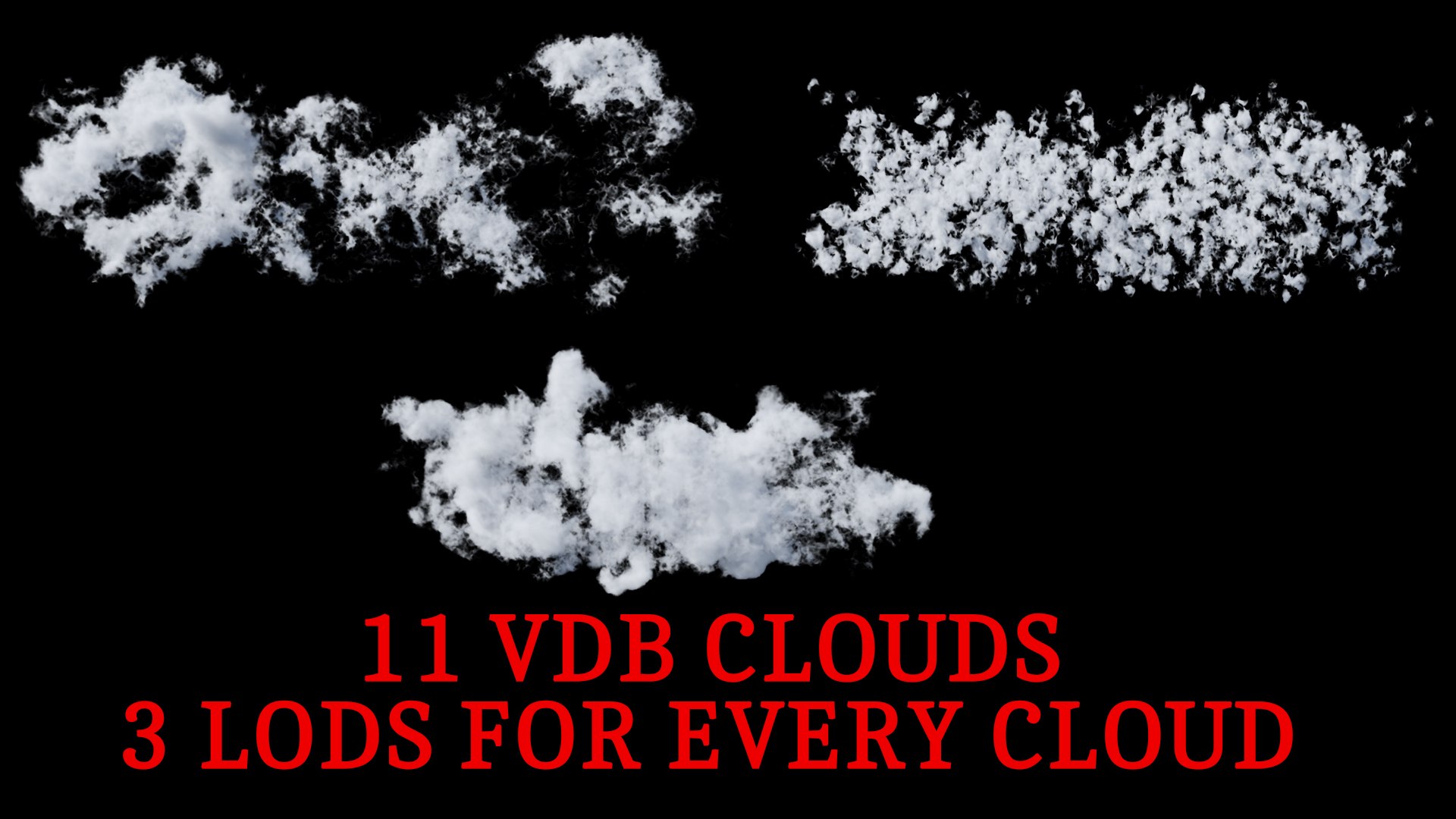 3D 58 Clouds VDB Super Pack - TurboSquid 2398146