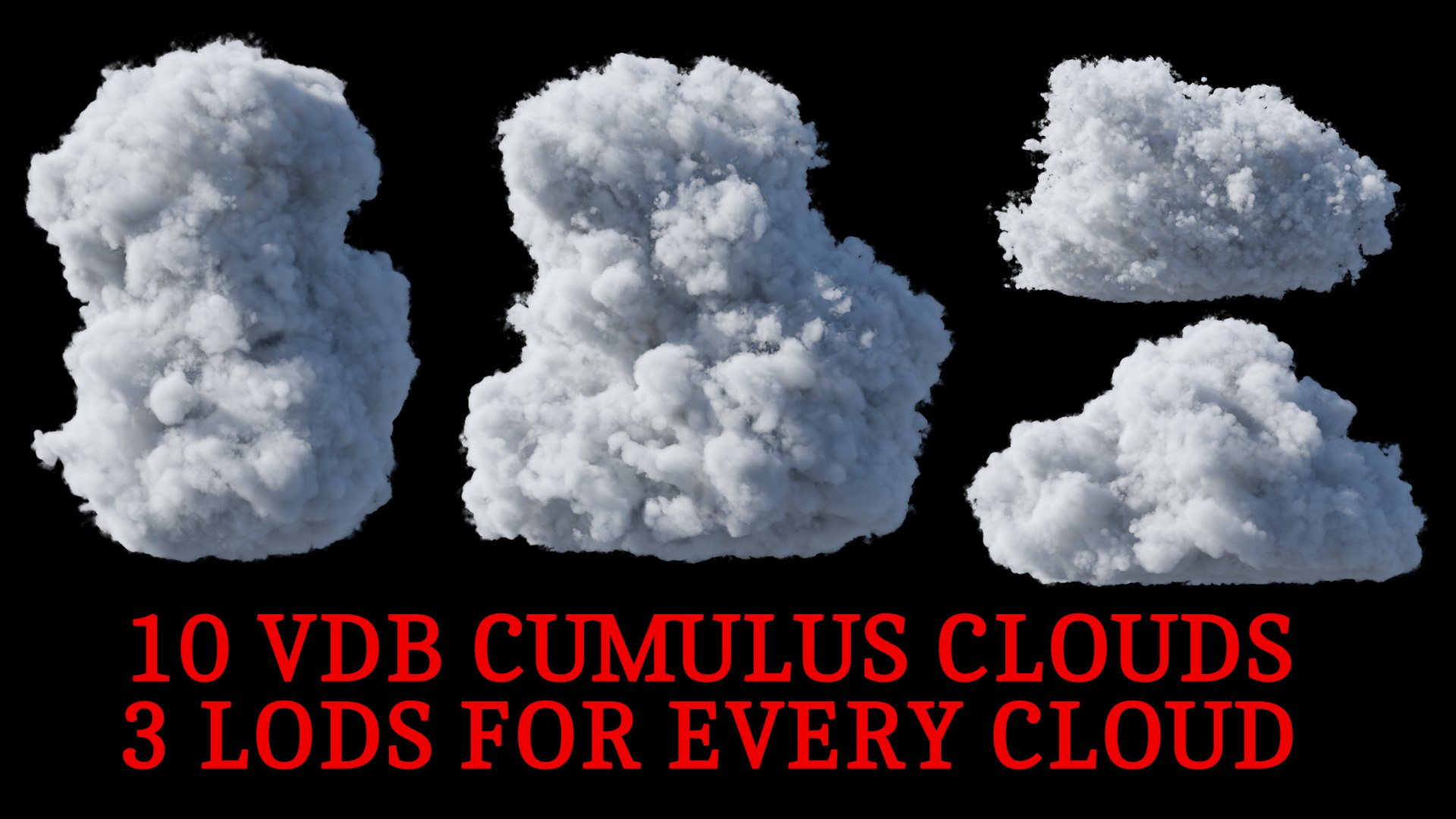 3D 58 Clouds VDB Super Pack - TurboSquid 2398146