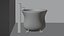 White stone bathtub faucet with gilding