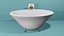 White stone bathtub faucet with gilding