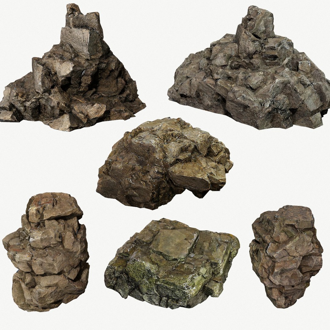3D Model Cave Rocks - TurboSquid 2202141
