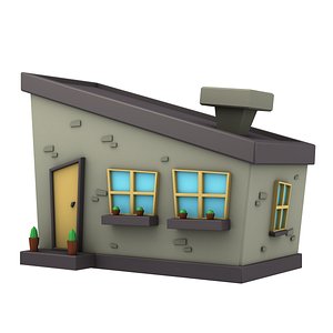 3D cartoon house