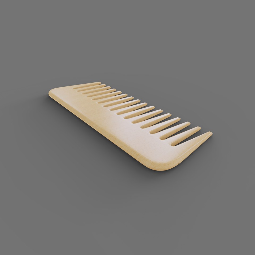 Comb Wood Without Handle 3D Model - TurboSquid 2100074