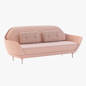 Photorealistic Fritz Hansen Favn Upholstered Sofa