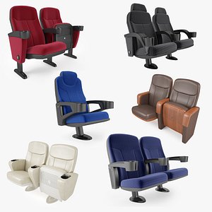 Cinema Chairs Collection 3D model