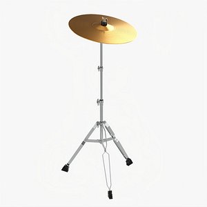 Cymbal on stand 3D model
