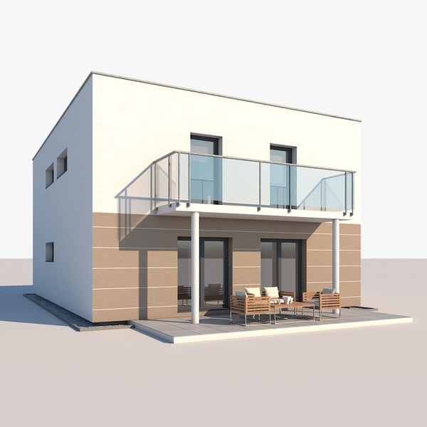 3D contemporary house - TurboSquid 1400908