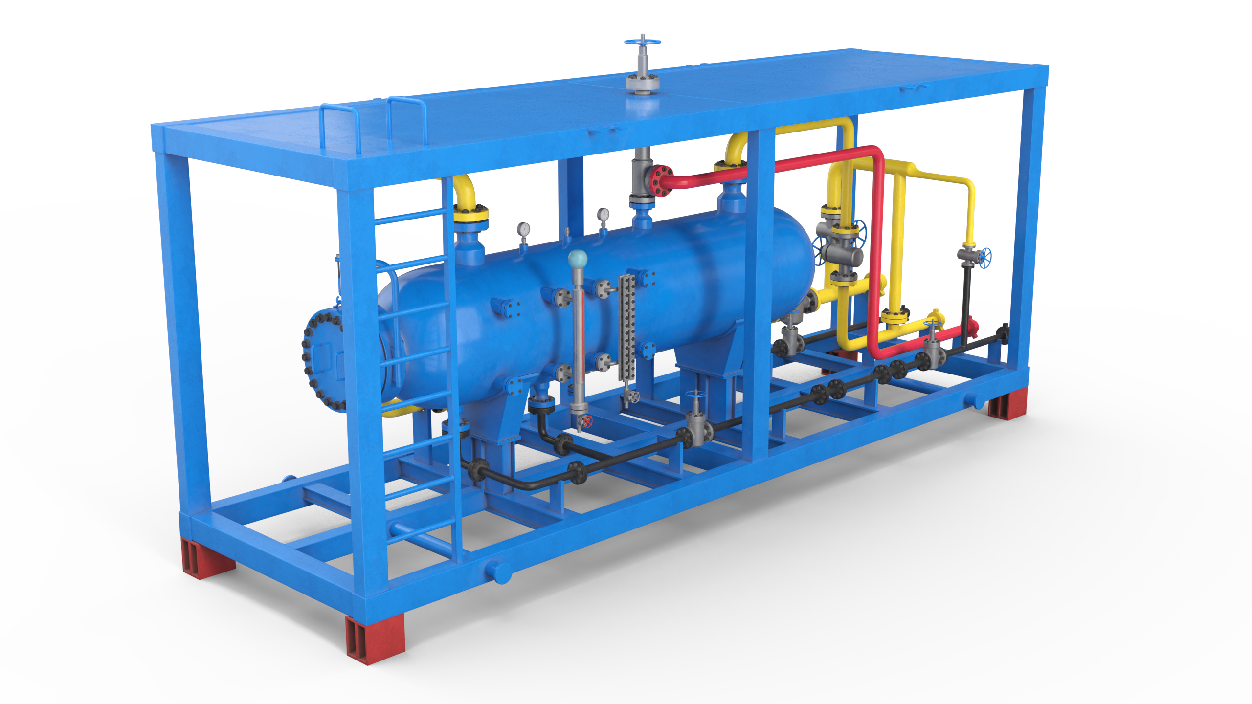modelo 3d Separador de prueba de pozos - TurboSquid 2202805