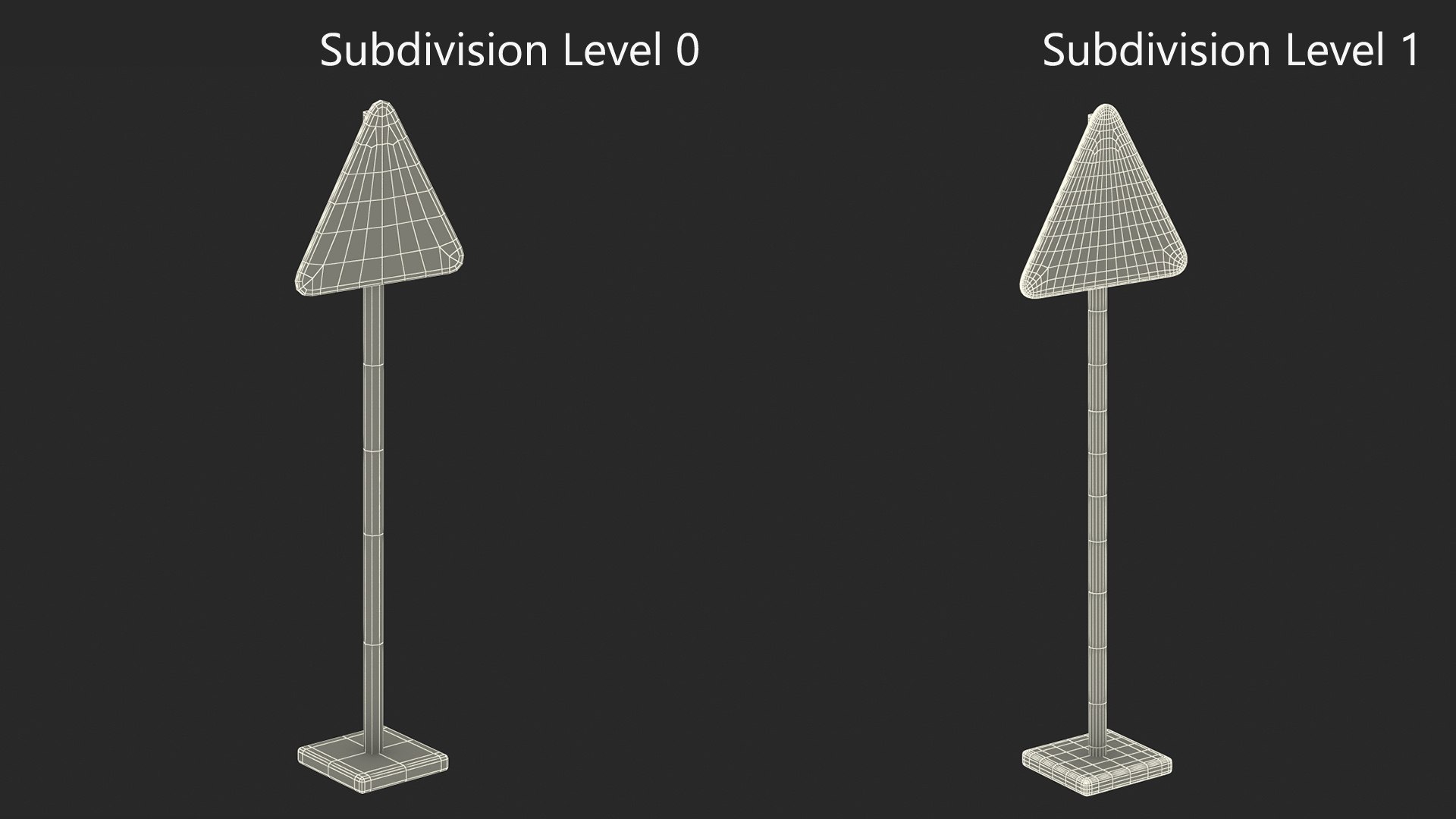 3D Bend To Left Road Sign Model - TurboSquid 2211822