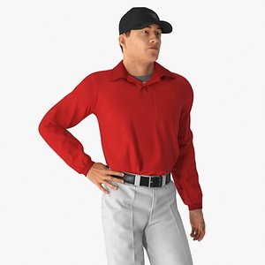 Young Man Wearing Casual Clothes Standing Pose Fur model