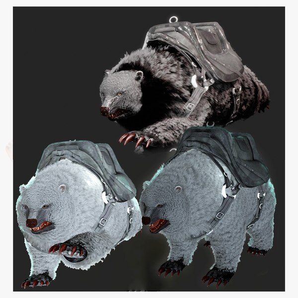 Bear WAR RIGGED ANIMATED 3D