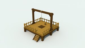 Low Poly Gallows Two