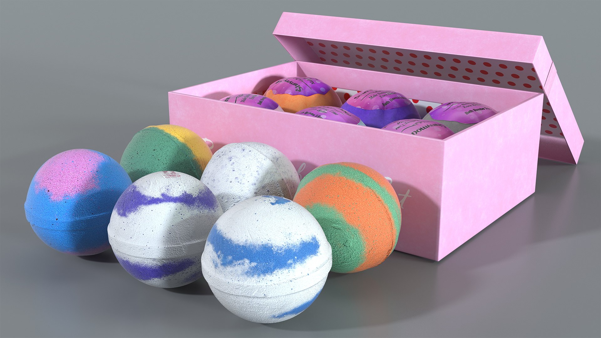 Shinymod Bath Bombs 3D model preview