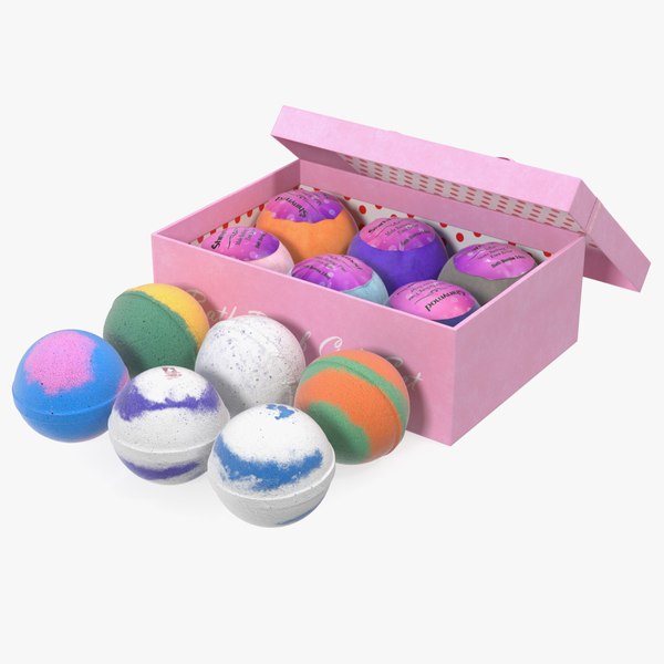 3D model shinymod bath bombs