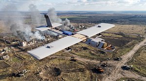 Molniya-2 Russian Fixed-Wing FPV Kamikaze Drone Low-poly 3D model
