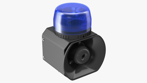 Modello 3D Sirena di emergenza magnetica lampeggiante blu - TurboSquid  1710052