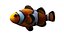 clownfish rigged 3d 3ds