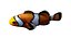 clownfish rigged 3d 3ds
