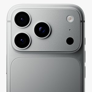 3D Apple iPhone 17 Pro Silver model