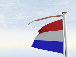 c4d flag pole vane