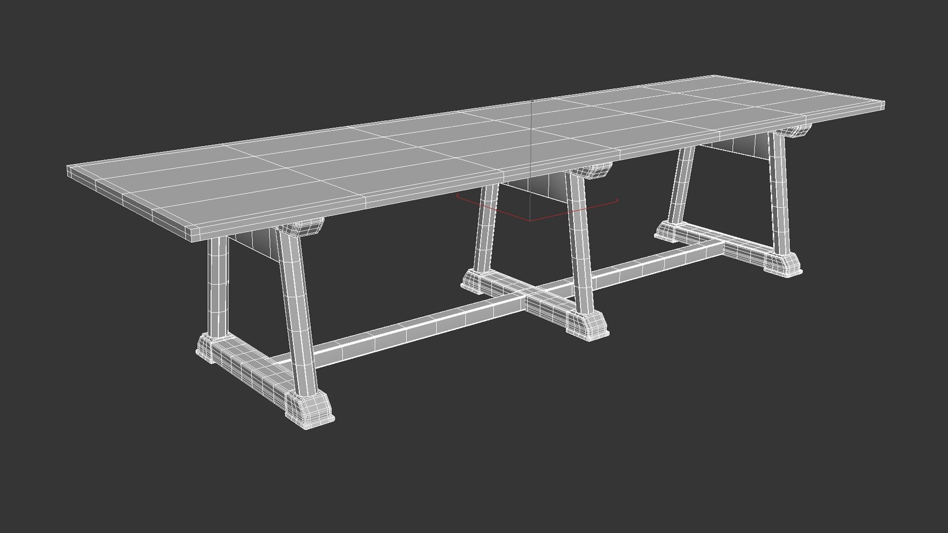 3D A 19th Century Oak Refectory Table Ex Charterhouse School ...
