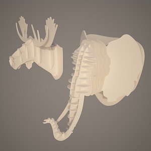 Paper Animal Heads