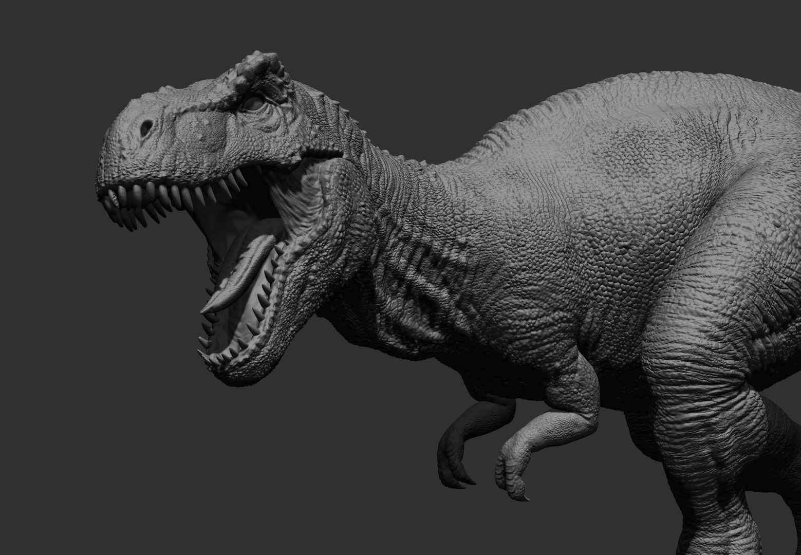 modèle 3D de T Rex en cours d'exécution animé truqué - TurboSquid 2102417