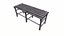 Outdoor Metal Bench Low-pooly PBR
