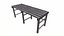 Outdoor Metal Bench Low-pooly PBR