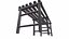 Outdoor Metal Bench Low-pooly PBR