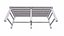 Outdoor Metal Bench Low-pooly PBR