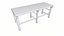 Outdoor Metal Bench Low-pooly PBR