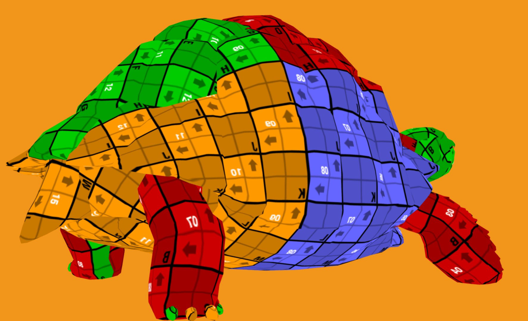 3D Model Tortoise Rigged And Animated - Highly Detailed Model ...