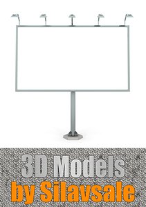 road billboard 3d model