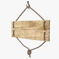 Old Wooden Blank Sign