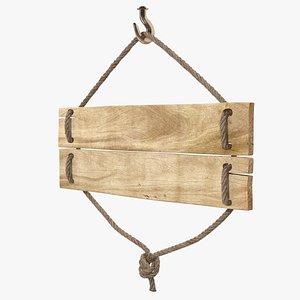 Old Wooden Blank Sign