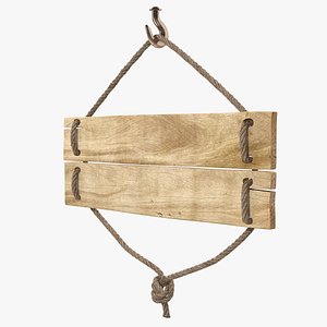 Old Wooden Blank Sign