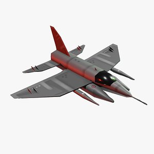 LOWPOLY WAR PLANE 3D model