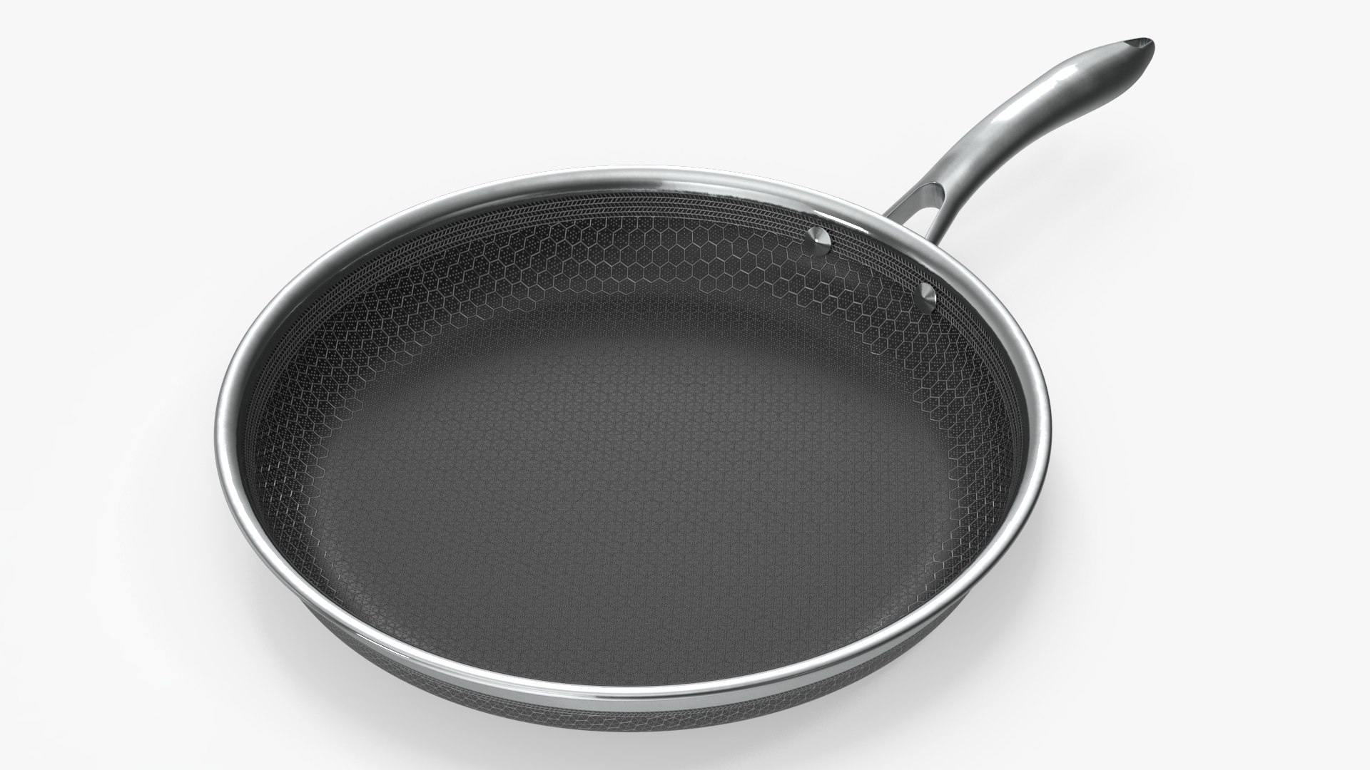 HexClad Hybrid Nonstick Pan 12-inch 3D model preview