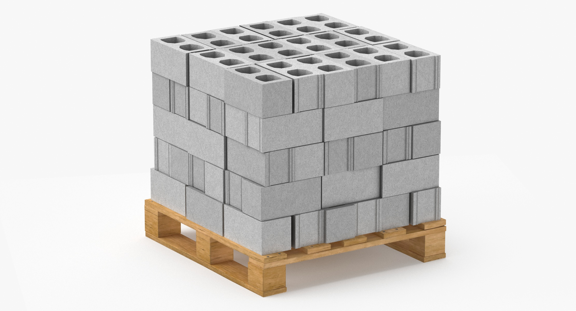 3D Model Cargo Cinder Blocks Unsecured And Secured - TurboSquid 1975644