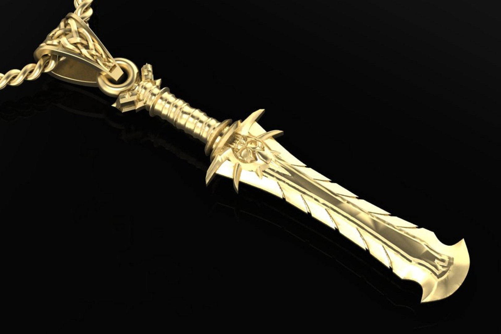 3D Beautyful Pendant Sword Model - TurboSquid 1700092