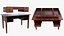 Vintage Furniture Set Shelf Cabinet  Table 3D model