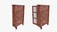 Vintage Furniture Set Shelf Cabinet  Table 3D model