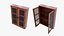 Vintage Furniture Set Shelf Cabinet  Table 3D model