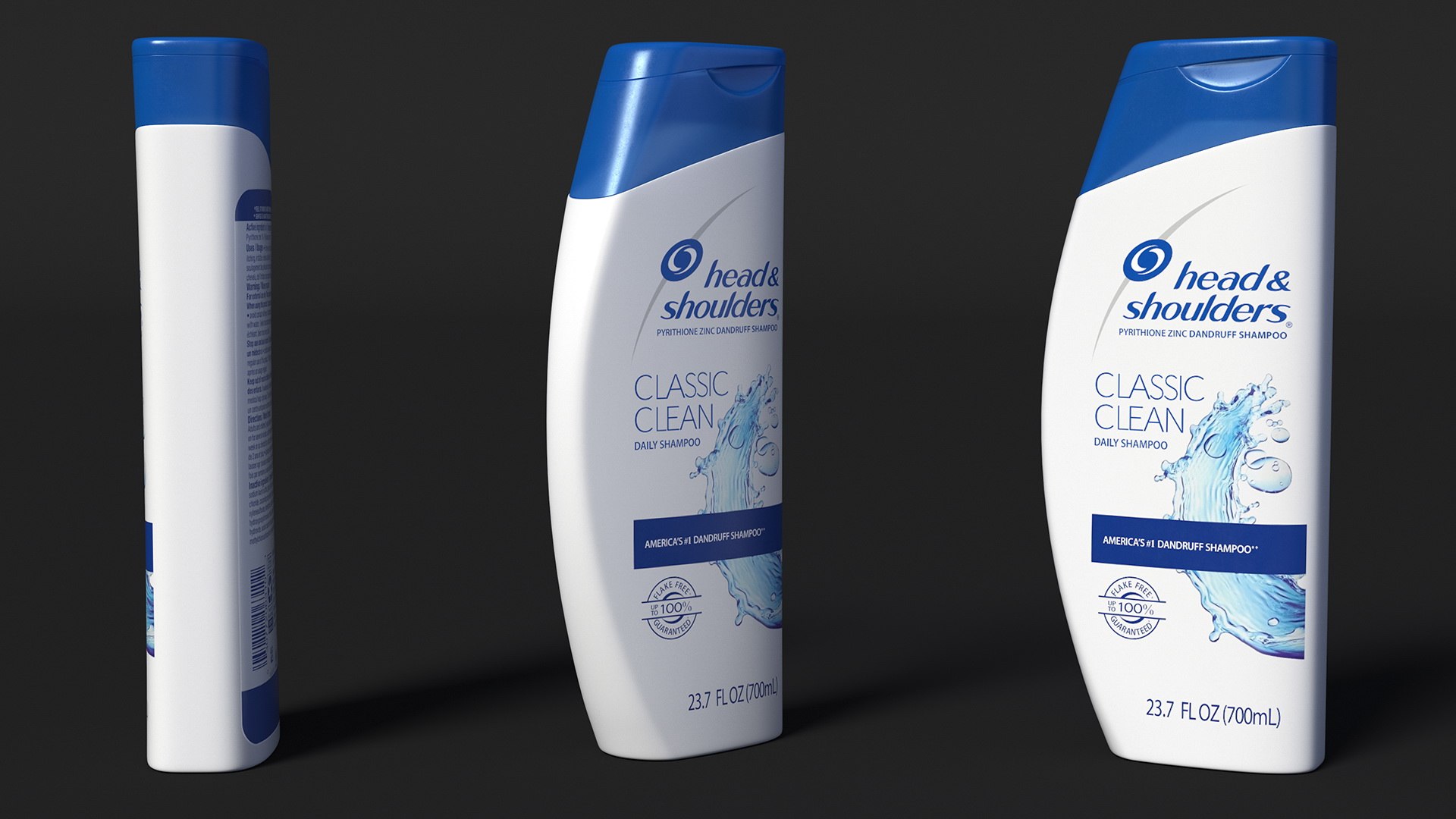 Head And Shoulders Classic Clean Shampoo Bottle 3D - TurboSquid 2172257