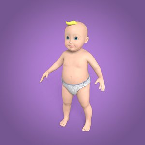 Cartoon Baby - Rigged
