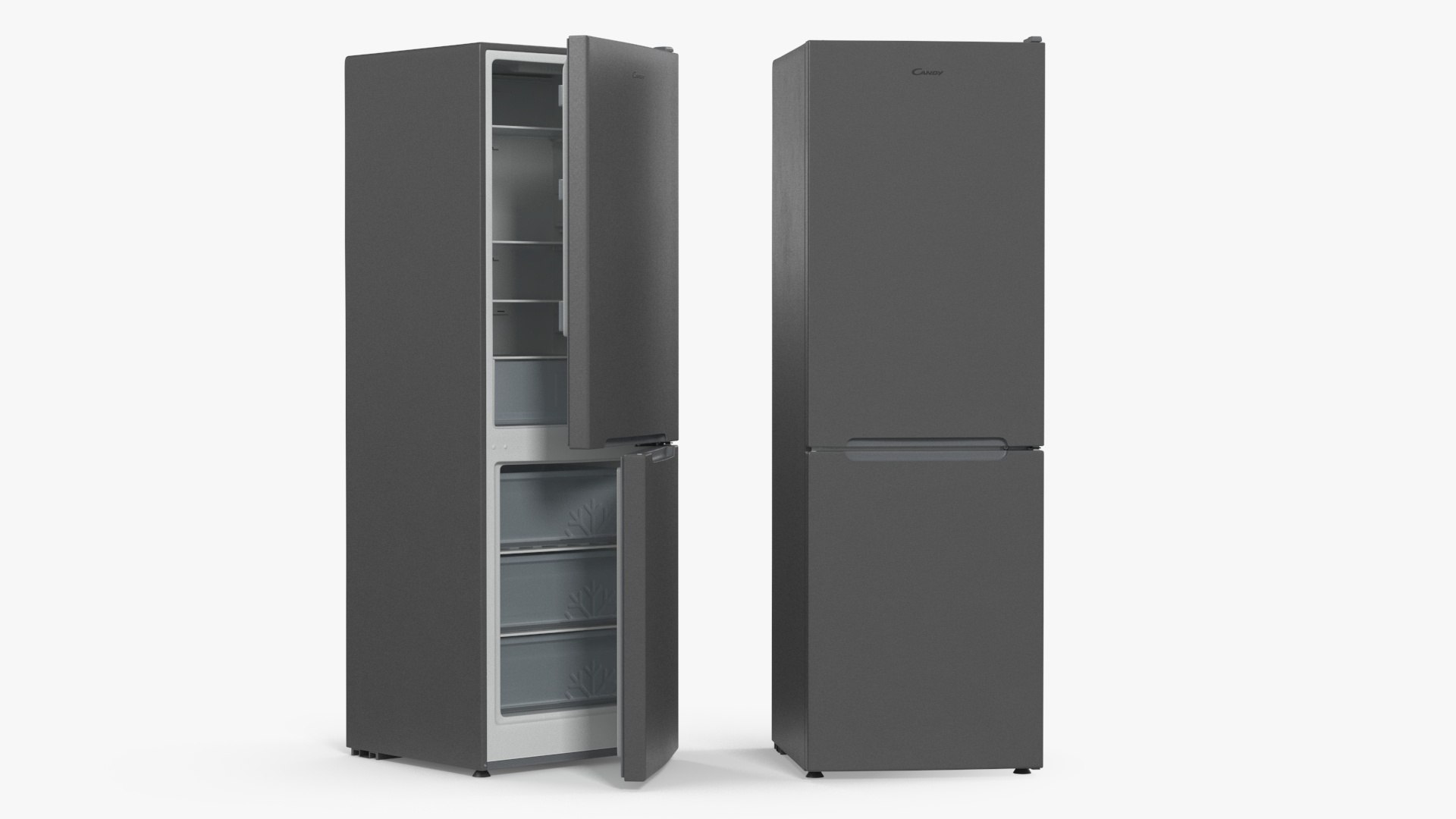 Fridge Candy CCRN 6180S Gray 3D model preview