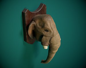Mammoth Elephant Head Trophy PBR